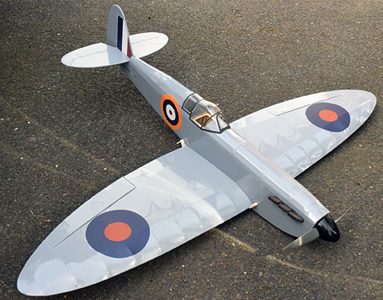 Balsa Basics Spitfire 40 Wingspan Airframe Only RC Ready Kit